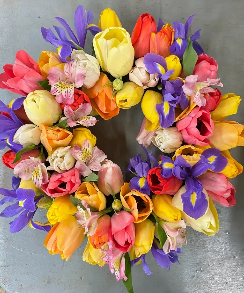 12 inch floral wreath