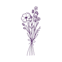 Purple Bouquet Icon