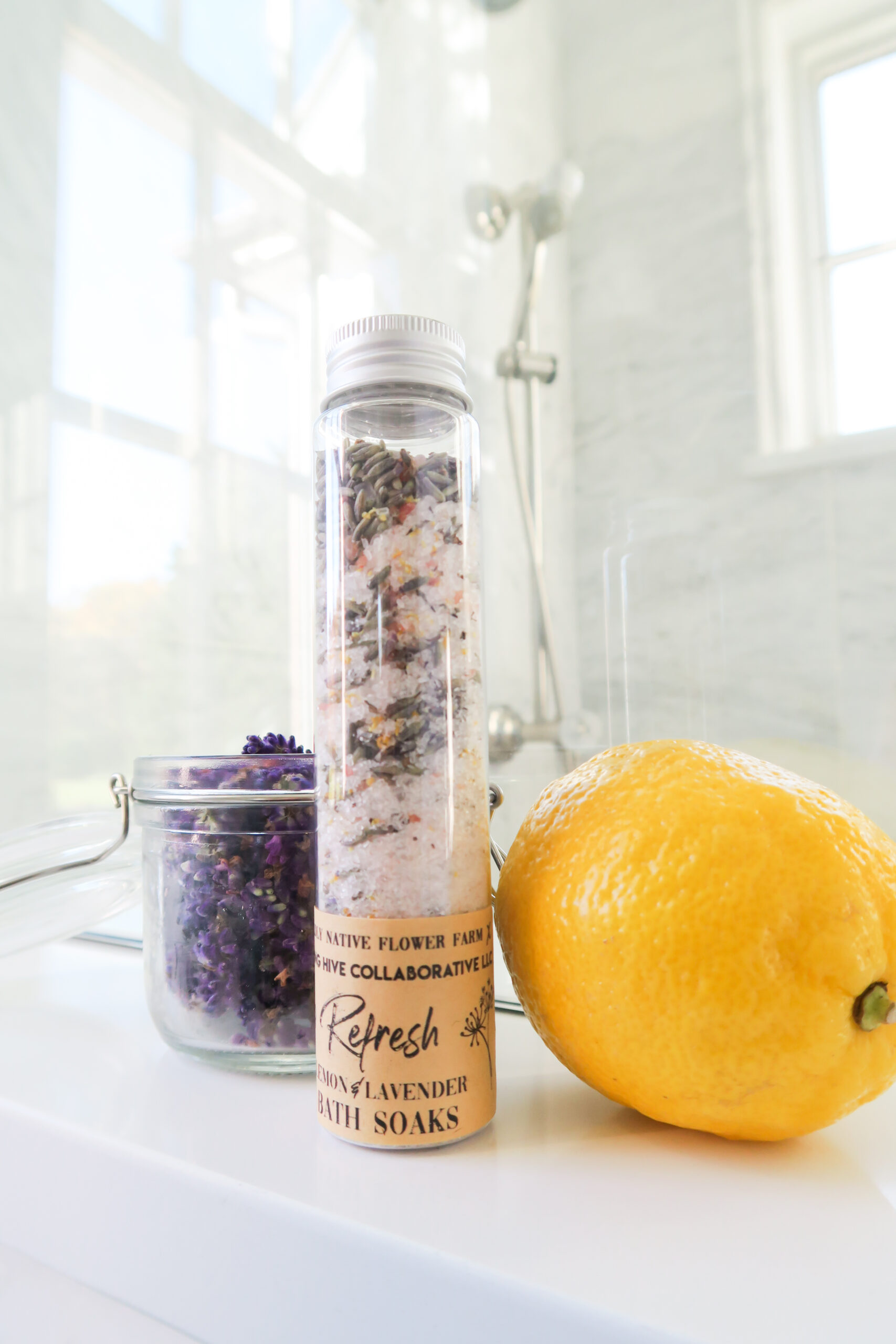 Wildly Native Flower Farm Refresh Lemon Lavender Bath Salts