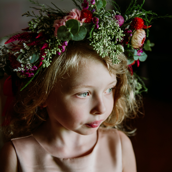 Wildly Native Flower Crown for an Eastern Shore Wedding