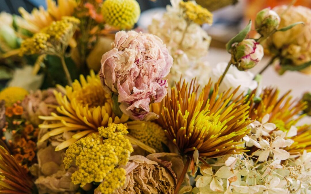 Dried and Fresh Floral Wedding: Logan + Drew