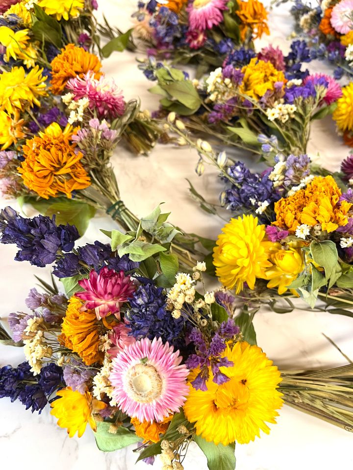 Bright and Wild Dried FLowers.